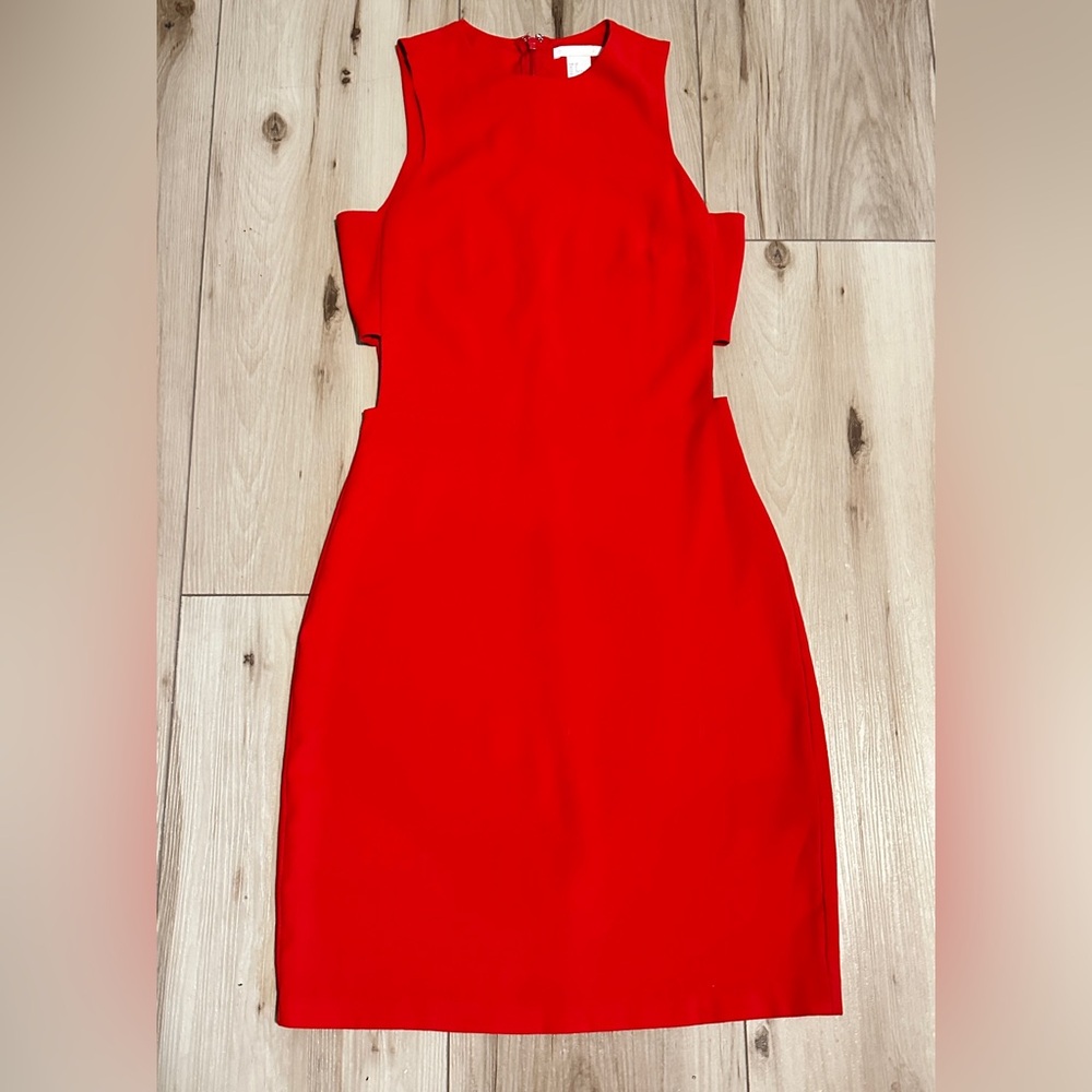 H&M Sleeveless Dress with side cut outs & back zip just dry cleaned - Picture 1 of 2